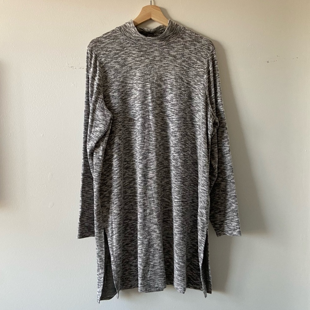 Reitmans Soft Knit Mock Neck Tunic Dress